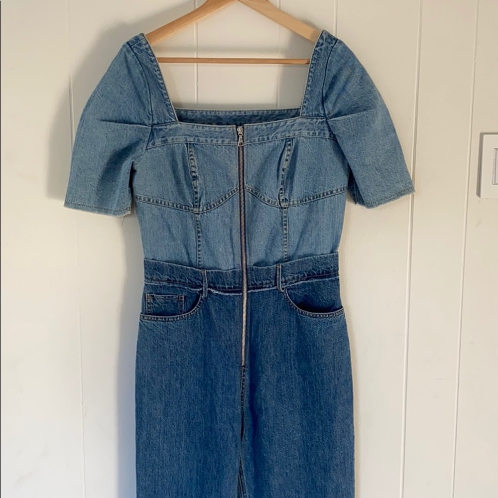 Sea New York two-tone puff slv jumper sz 6